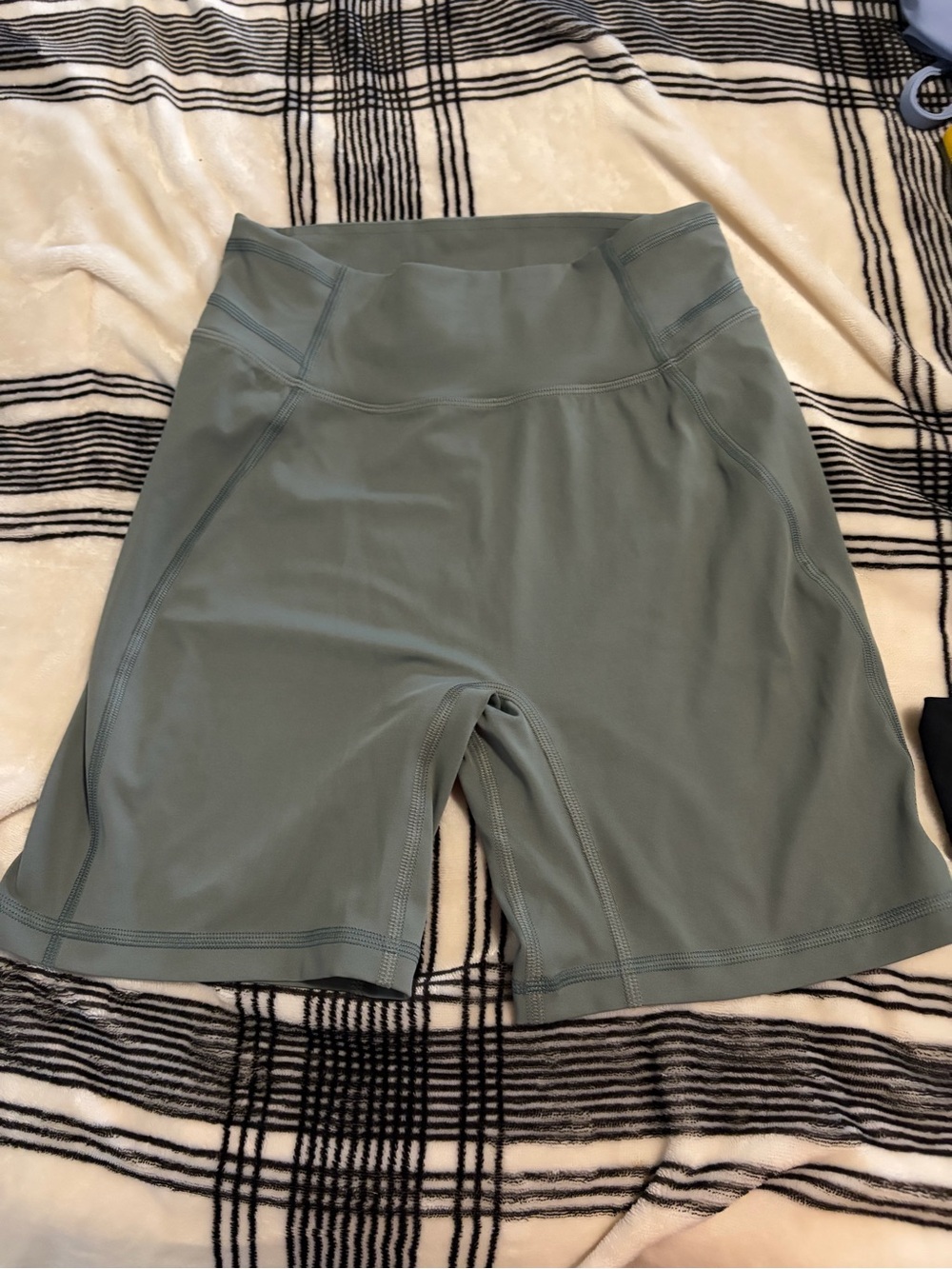 Women’s High-Rise Sage Green Bike Shorts